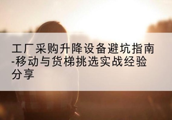 阿图什移动式升降机怎么选-工厂采购升降设备避坑指南-移动与货梯挑选实战经验分享